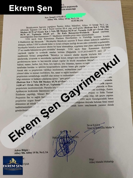 susurluk/alibey satılık müstakil arsa