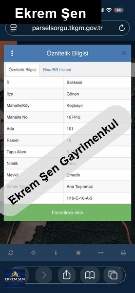 balikesi̇r gönen tarla