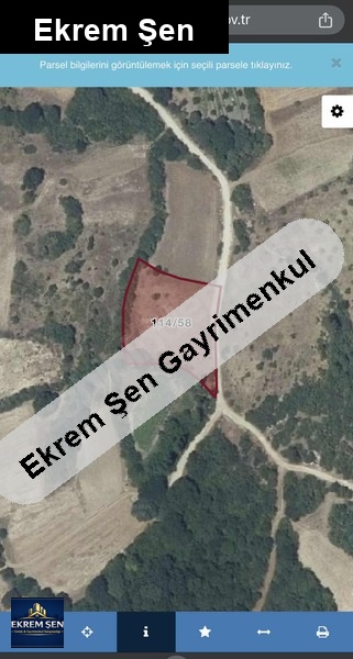 kozörende yola sifir 2726 m2 satilik tarla
