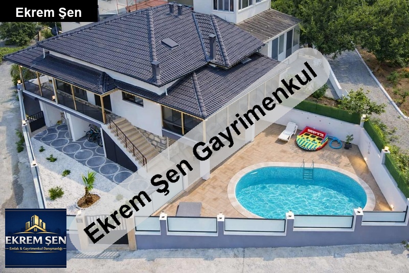 denizkent özel havuzlu deniz manzaralı villa