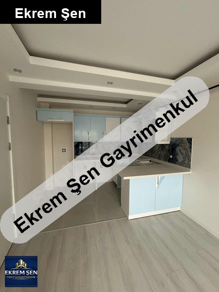 sıfır,oturuma hazır kiralık daire1+1 yerden ısıtmalı,kombili