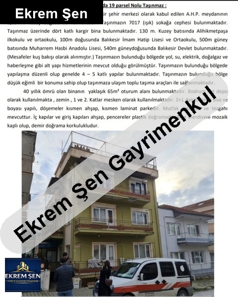 müstakil 4 katlı bina