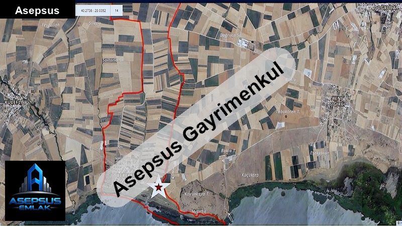 Asepsus Emlak'tan  bereketli mh. 'sinde satılık arsa