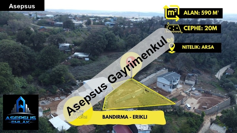 Asepsus Emlak'tan  erikli mh. 'sinde satılık arsa