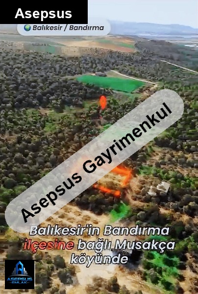 Asepsus Emlak'tan  misakça mh. 'sinde satılık arsa