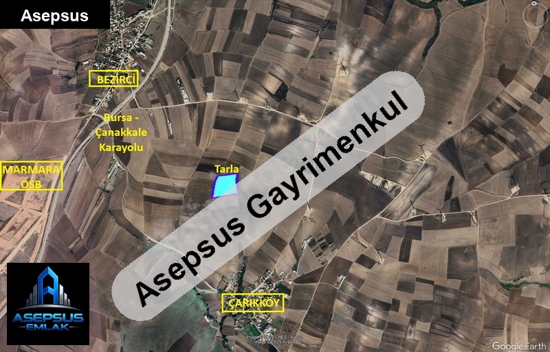 Asepsus Emlak'tan  bezirci mh. 'sinde satılık arsa