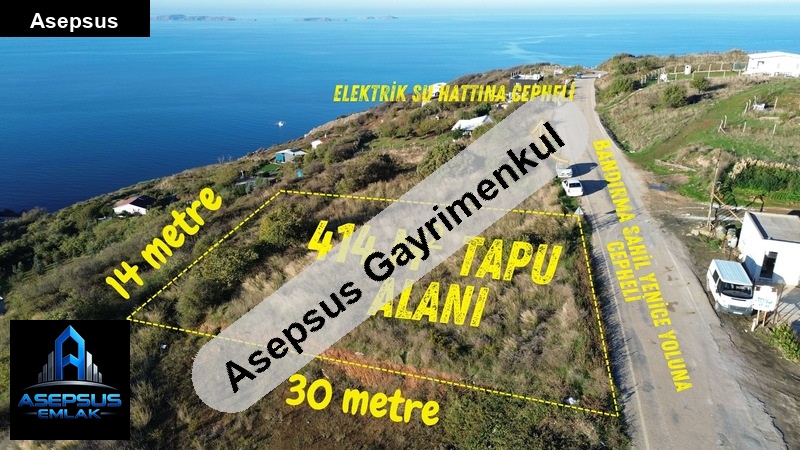 Asepsus Emlak'tan  yenice mh. 'sinde satılık arsa