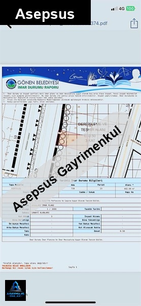 Asepsus Emlak'tan  malkoç mh. 'sinde satılık arsa