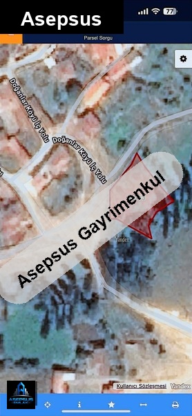 Asepsus Emlak'tan  doğanlar mh. 'sinde satılık arsa