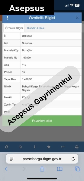 müstakil oturmaya hazır geniş bahçeli ev