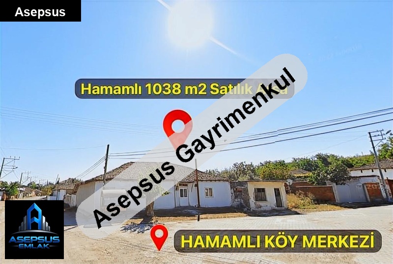 Asepsus Emlak'tan  hamamlı mh. 'sinde satılık arsa