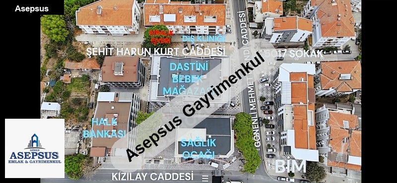 Asepsus Emlak'tan 3+0 kurtuluş mh. 'sinde kiralık i̇ş yeri