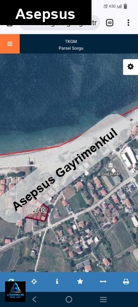 Asepsus Emlak'tan  doğanlar mh. 'sinde satılık arsa