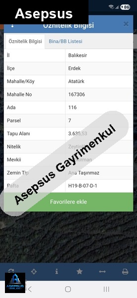 Asepsus Emlak'tan  atatürk mh. 'sinde satılık arsa