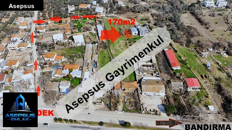 Asepsus Emlak'tan  yukarıyapıcı mh. 'sinde satılık arsa