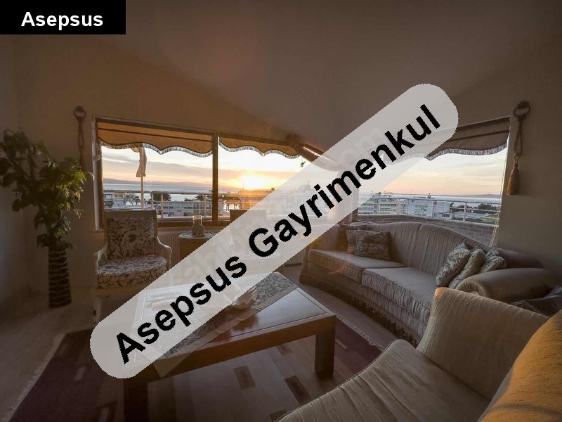 deniz manzaralı eşyalı dubleks