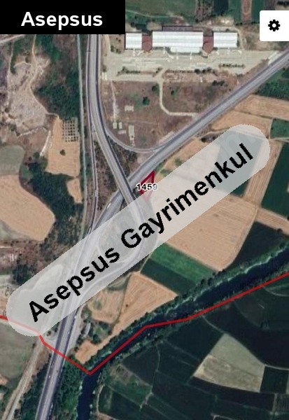 susurlukta, bursa yolu kenarında ticari faaliyete uygun arazi.