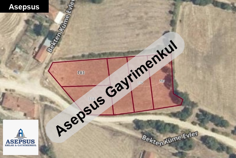 Asepsus Emlak'tan 3+1 bekten köyü 'sinde satılık arsa