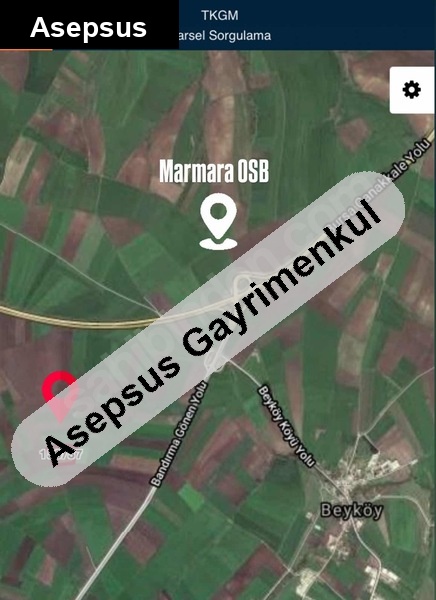 çanakkale gönen asfalti arasinda marmara osb yani tarla...