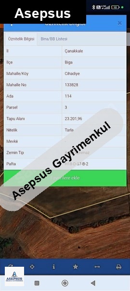 Asepsus Emlak'tan 3+1 hacıpehlivan köyü 'sinde satılık arsa