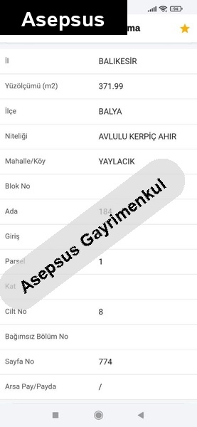 sahibinden imarlı arsa