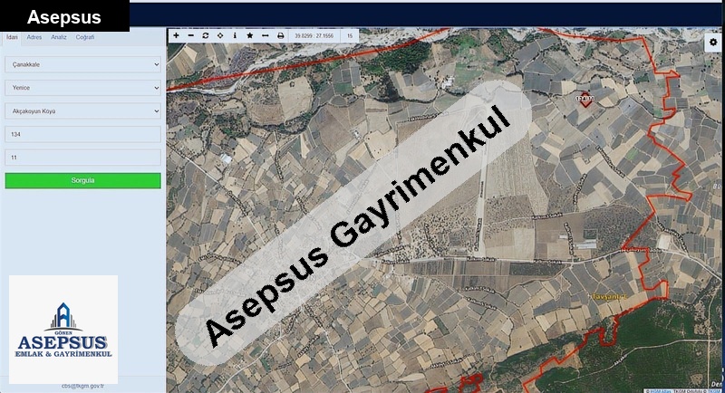 Asepsus Emlak'tan 3+1 akçakoyun köyü 'sinde satılık arsa