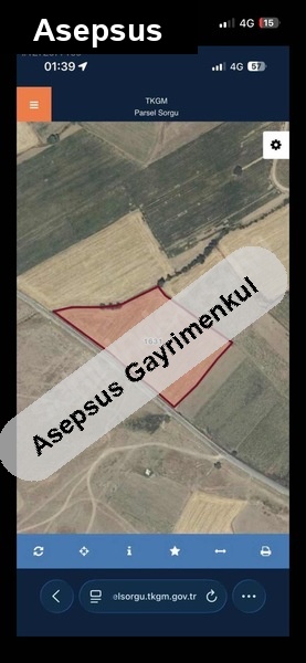 çaypınar mahallesinde satılık tarla