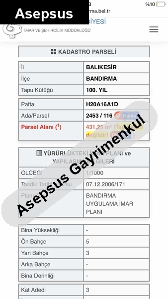 100. yıl mh. sahi̇bi̇nden satilik 431 m konut i̇marli arsa