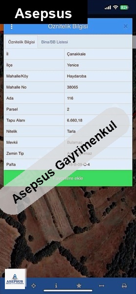 Asepsus Emlak'tan 3+1 haydaroba köyü 'sinde satılık arsa