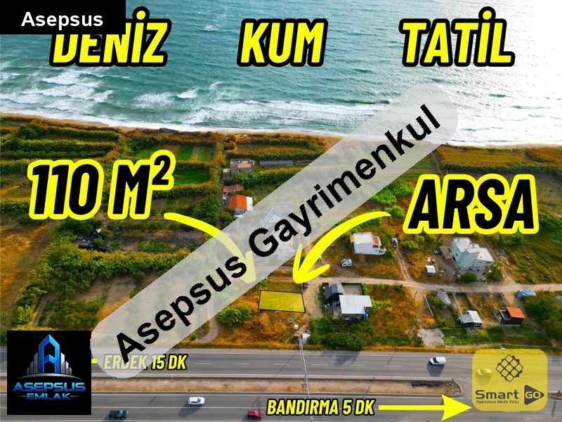 Asepsus Emlak'tan  çalışkanlar mh. 'sinde satılık arsa