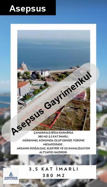 Asepsus Emlak'tan 3+1 karabiga bld. 'sinde satılık arsa