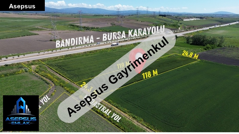 Asepsus Emlak'tan  akçapınar mh. 'sinde satılık arsa