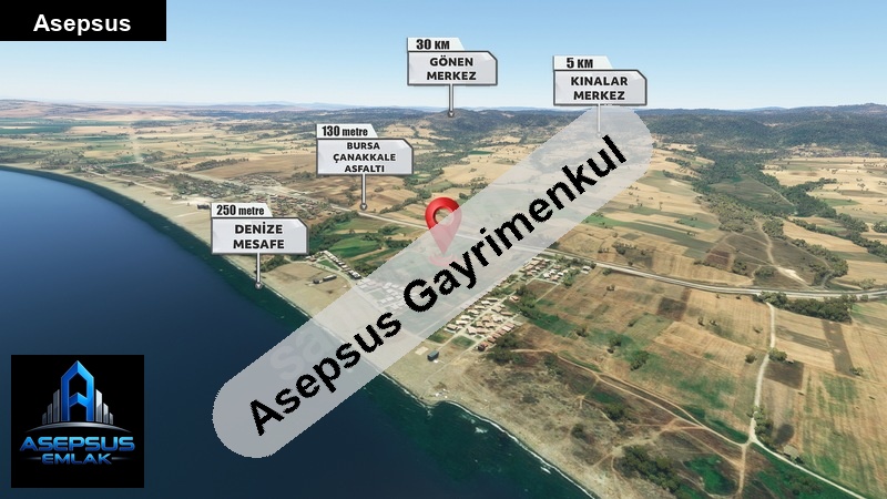 Asepsus Emlak'tan  kınalar mh. 'sinde satılık arsa