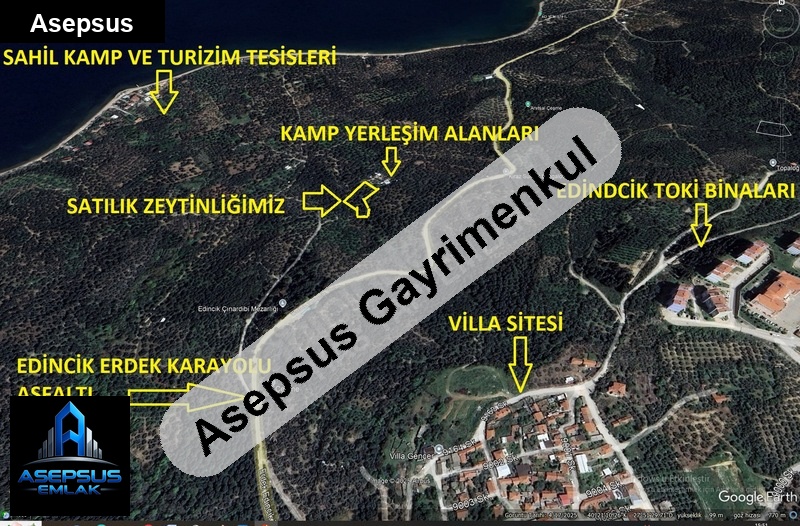 Asepsus Emlak'tan  edincik mh. 'sinde satılık arsa