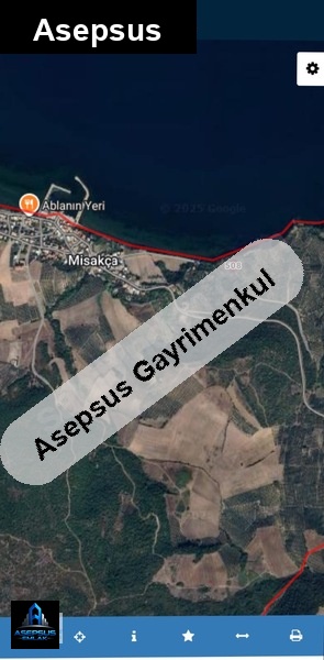 Asepsus Emlak'tan  misakça mh. 'sinde satılık arsa