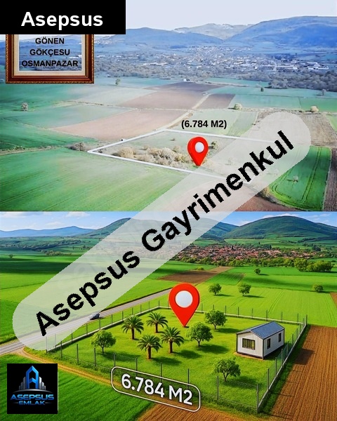 Asepsus Emlak'tan  osmanpazar mh. 'sinde satılık arsa
