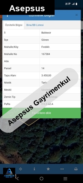 Asepsus Emlak'tan  fındıklı mh. 'sinde satılık arsa