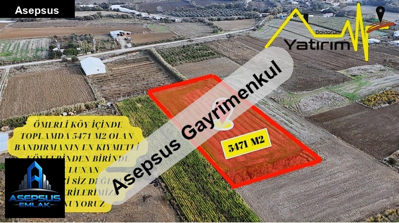 Asepsus Emlak'tan  ömerli mh. 'sinde satılık arsa